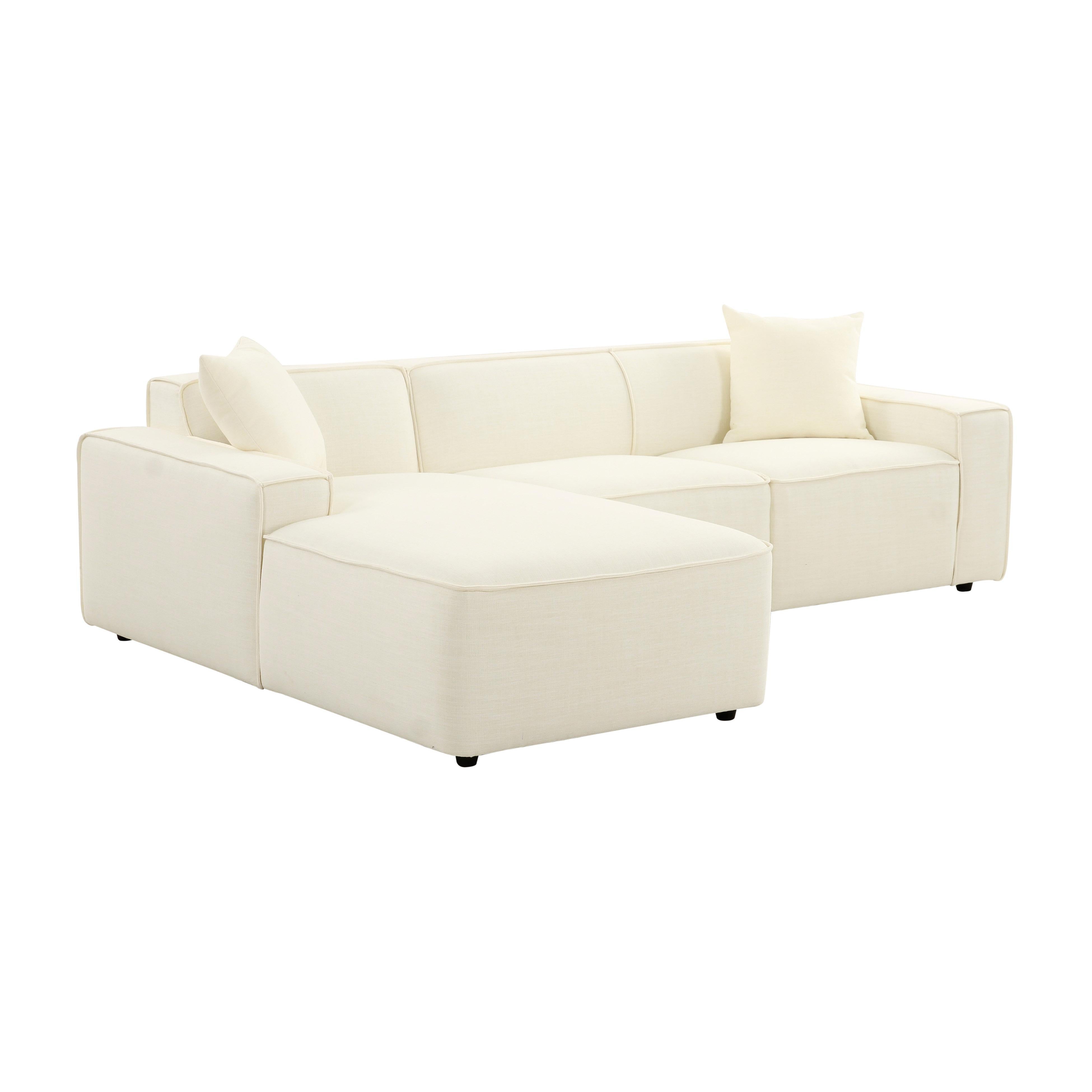 Olafur 2-Piece Performance Fabric L-Shaped Sectional - Luxe Home Furnishings (Jersey City, NJ)
