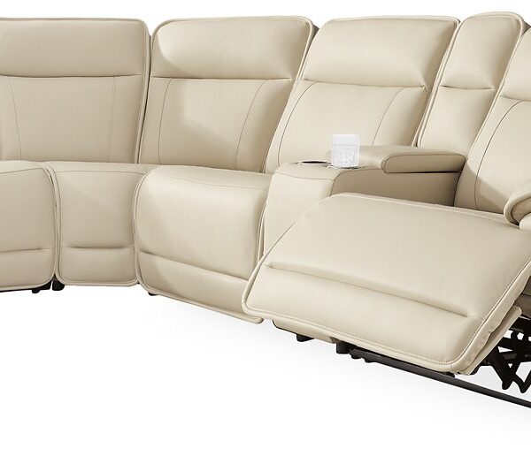 Double Deal Reclining Sectional with Console - Luxe Home Furnishings (Jersey City, NJ)