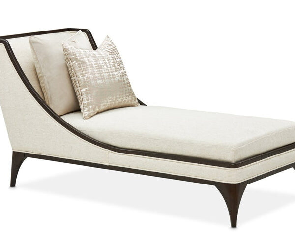 AICO Paris Chic Armless Chaise Cremini in Espresso image