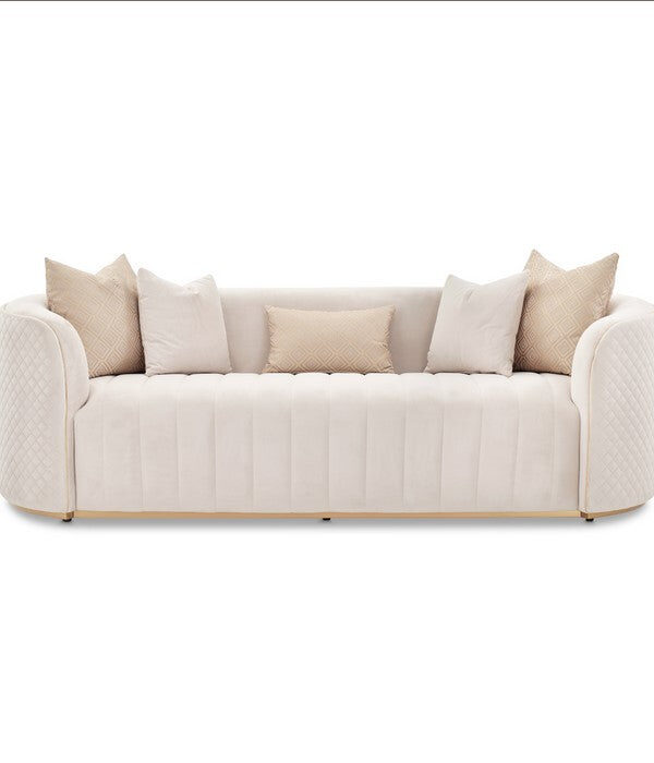 AICO Ariana Sofa in Beige Gold image