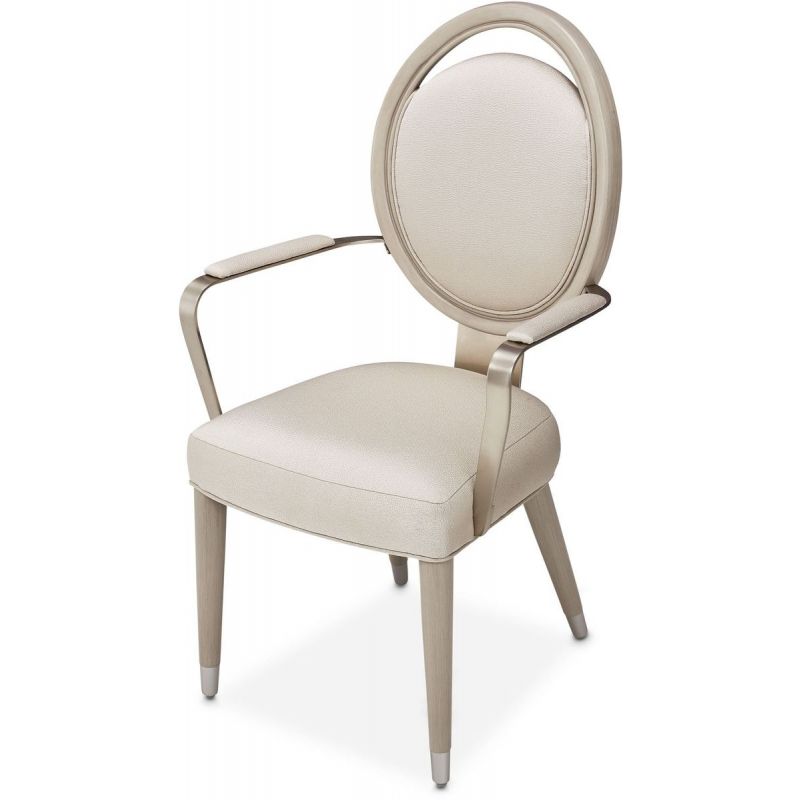 AICO Eclipse Arm Chair (Set of 2) in Moonlight - Luxe Home Furnishings (Jersey City, NJ)