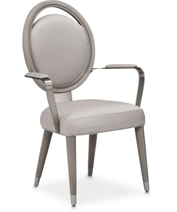 AICO Eclipse Arm Chair (Set of 2) in Moonlight image