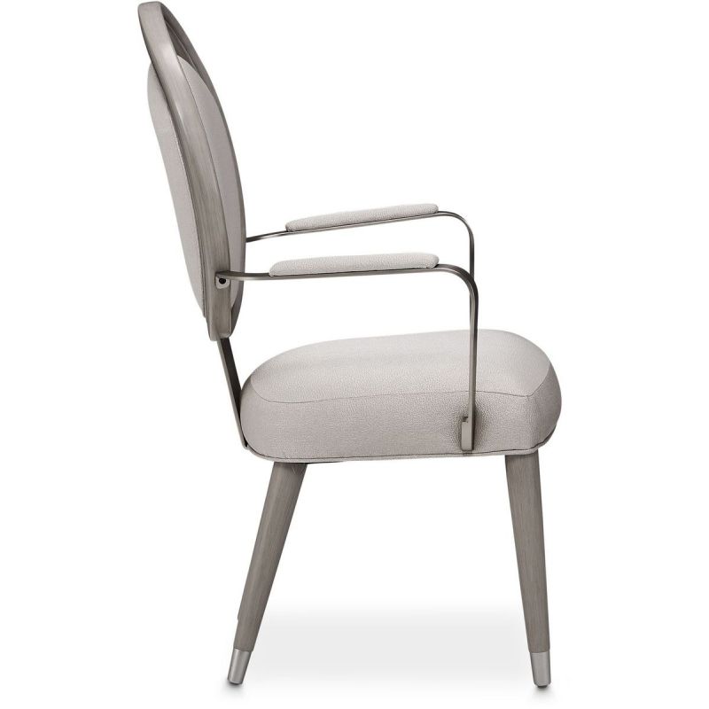 AICO Eclipse Arm Chair (Set of 2) in Moonlight - Luxe Home Furnishings (Jersey City, NJ)