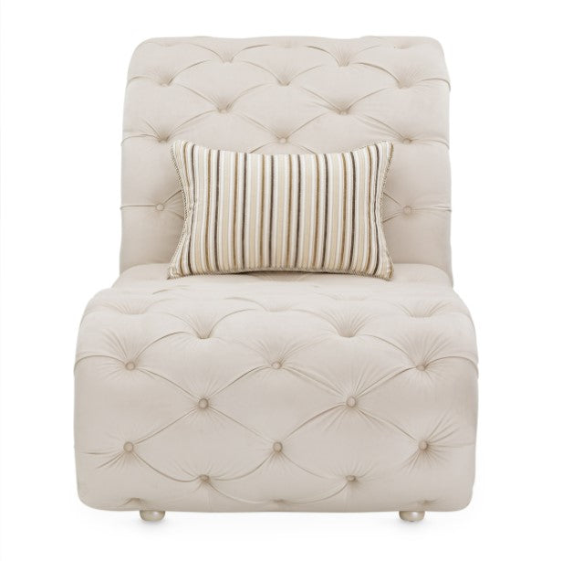 AICO Chamberi Chaise in Ivory Classic Pearl - Luxe Home Furnishings (Jersey City, NJ)