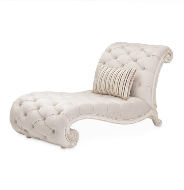 AICO Chamberi Chaise in Ivory Classic Pearl image