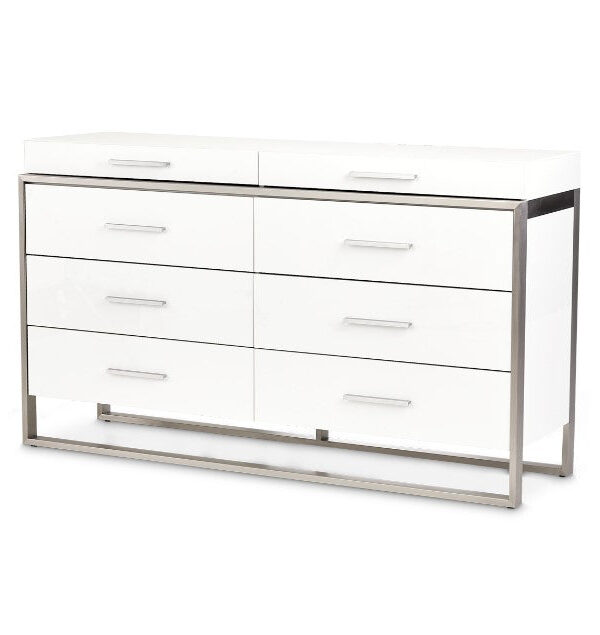 AICO Marquee Dresser in Cloud White image