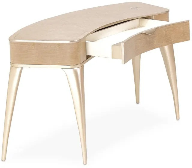 AICO Malibu Crest Vanity/Writing Desk in Blush - Luxe Home Furnishings (Jersey City, NJ)
