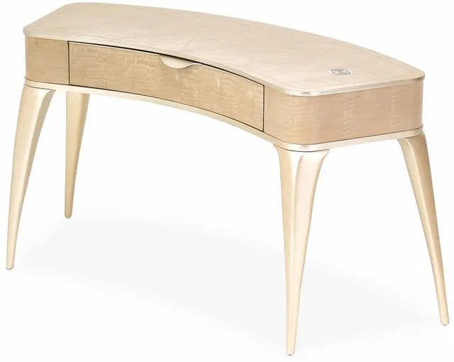 AICO Malibu Crest Vanity/Writing Desk in Blush - Luxe Home Furnishings (Jersey City, NJ)