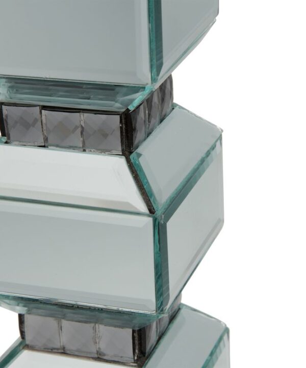AICO Montreal 3-Tier Mirrored Candle Holder w/Crystal Accents (2/pack) image