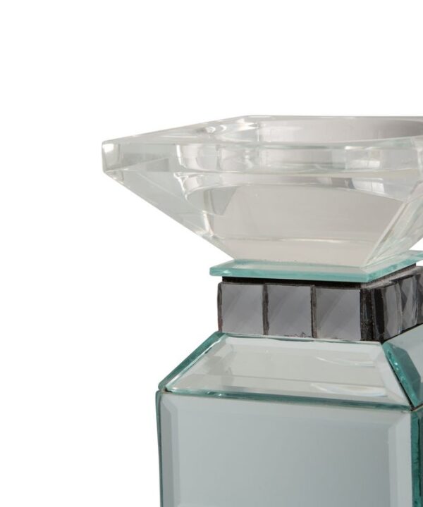 AICO Montreal 4-Tier Mirrored Candle Holder w/Crystal Accents (2/pack) image