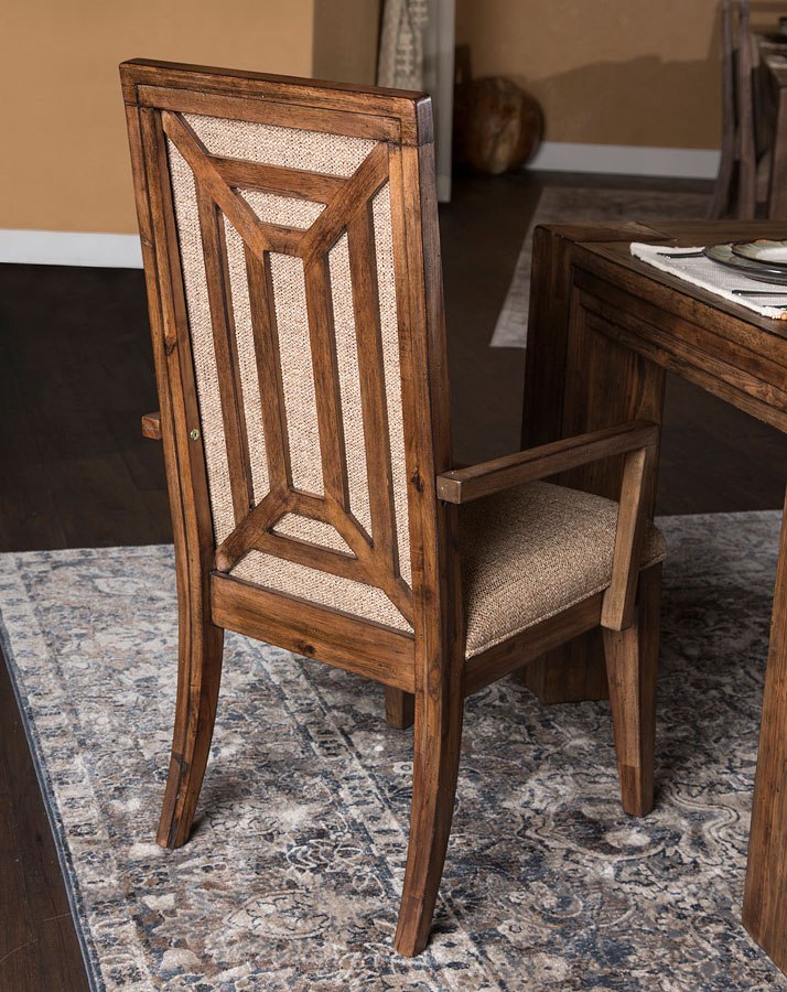 Aico Carrollton Arm Chair (Set of 2) in Rustic Ranch - Luxe Home Furnishings (Jersey City, NJ)