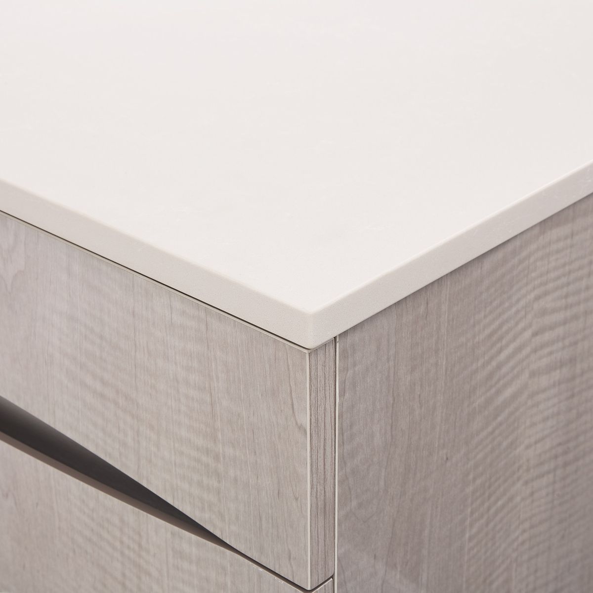 AICO Marin Nightstand in Greige - Luxe Home Furnishings (Jersey City, NJ)