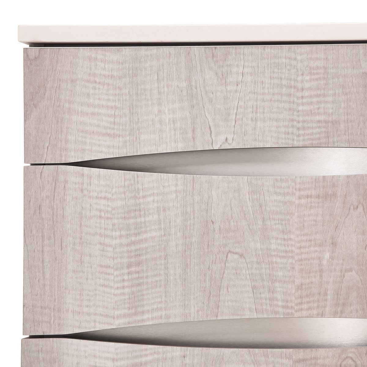 AICO Marin Nightstand in Greige - Luxe Home Furnishings (Jersey City, NJ)