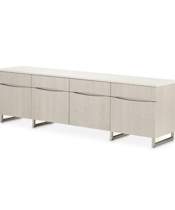 AICO Marin Media Cabinet in Greige image