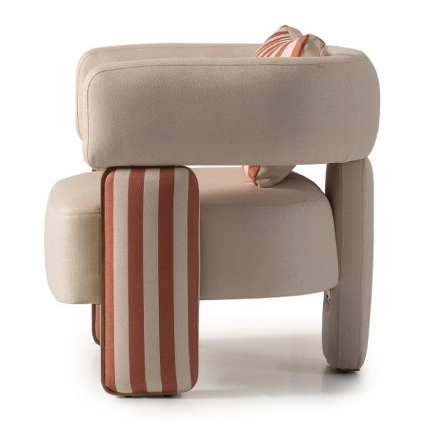 AICO Furniture Amora Chair Ash in Eggshell Walnut - Luxe Home Furnishings (Jersey City, NJ)