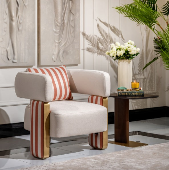 AICO Furniture Amora Chair Ash in Eggshell Walnut - Luxe Home Furnishings (Jersey City, NJ)