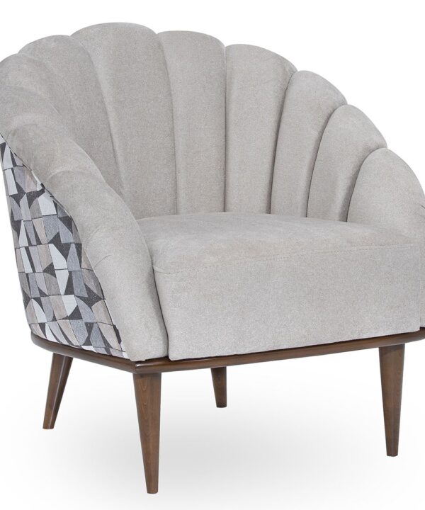 AICO Balboa Accent Chair in Warm Walnut image