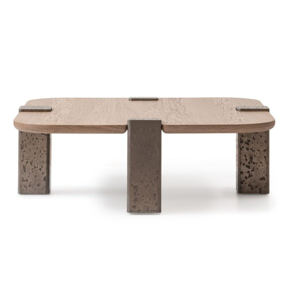 AICO Furniture Bristol Point Large Cocktail Table in Saddle Brown - Luxe Home Furnishings (Jersey City, NJ)