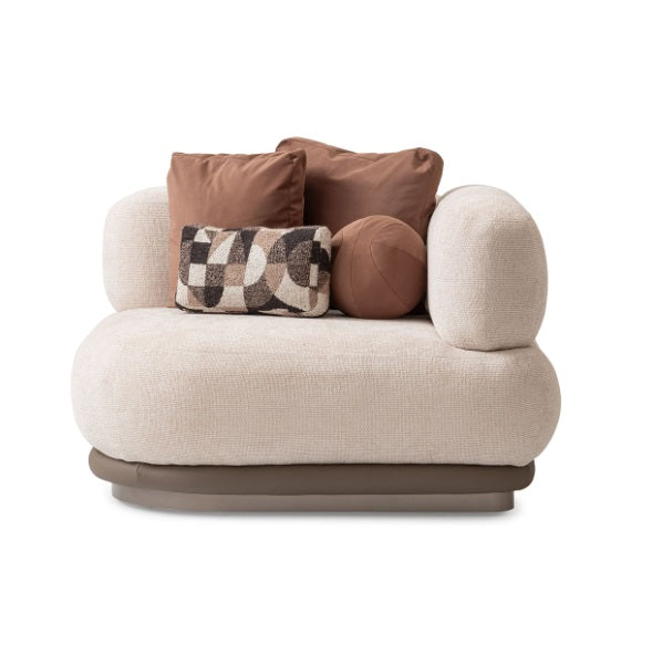 AICO Furniture Bristol Point Corner Unit in Saddle Brown - Luxe Home Furnishings (Jersey City, NJ)