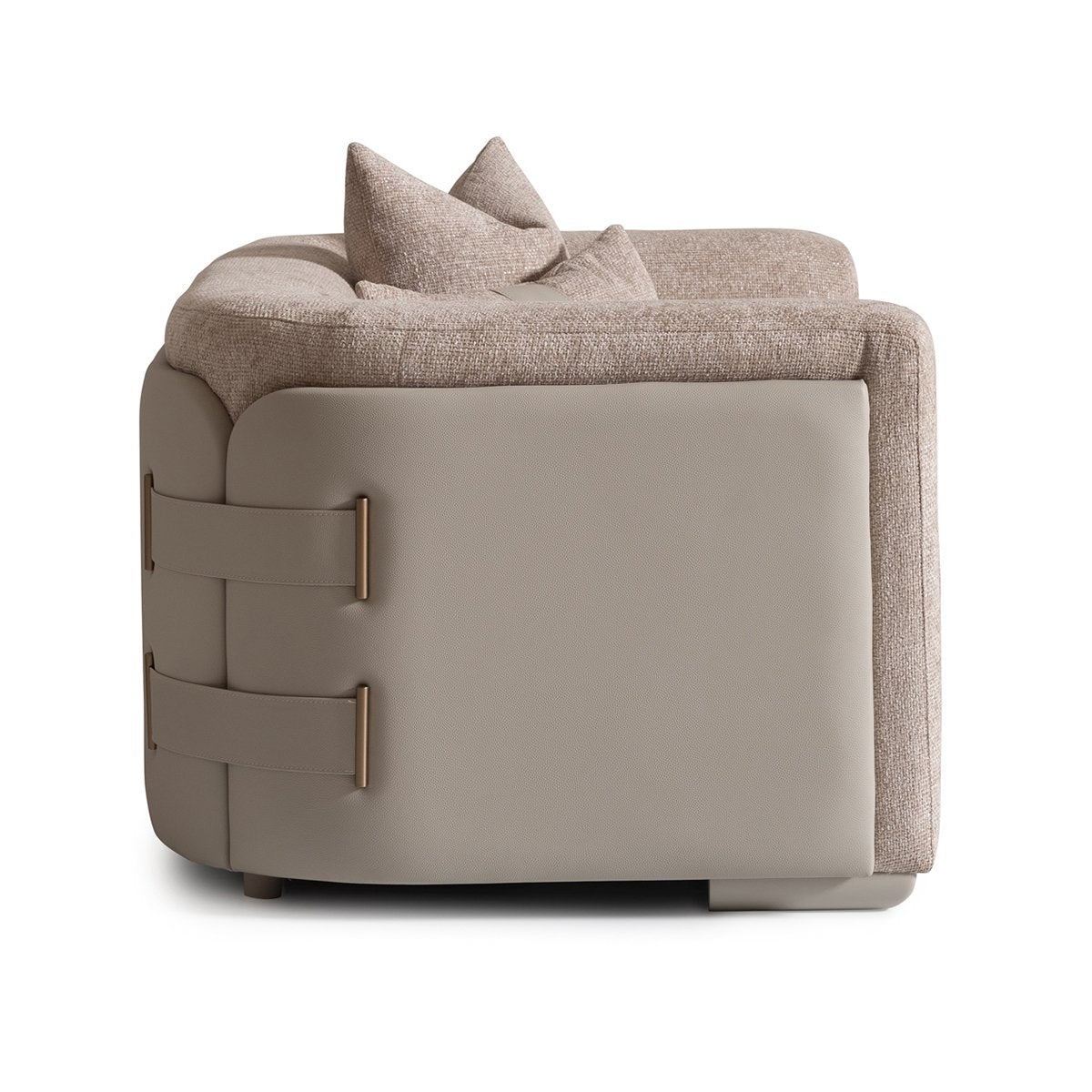 AICO Canberra Chair 1/2 in Brown - Luxe Home Furnishings (Jersey City, NJ)