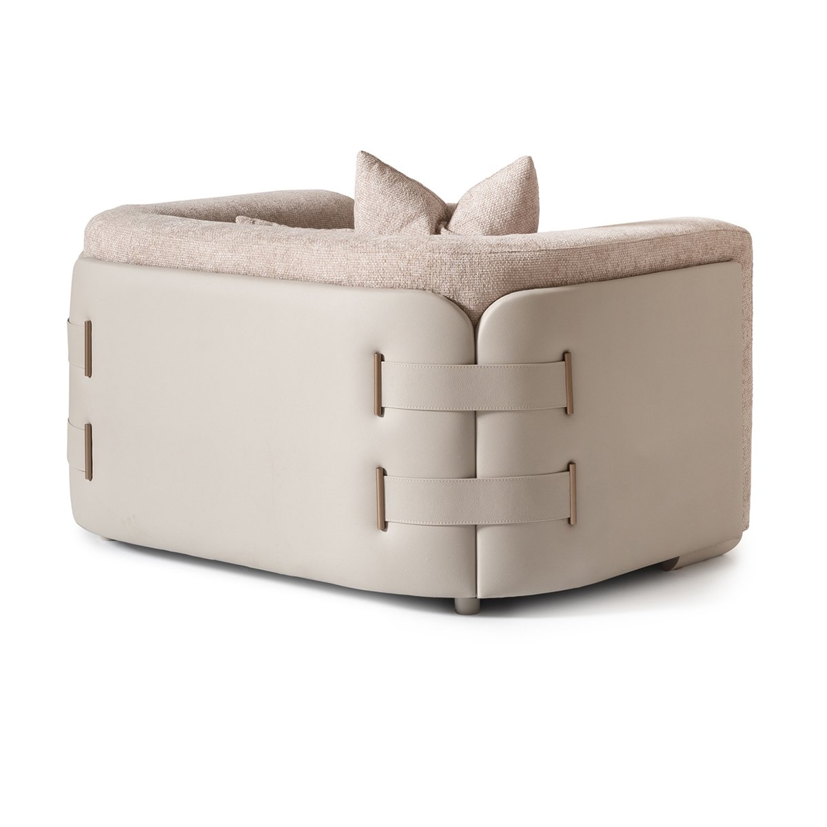 AICO Canberra Chair 1/2 in Brown - Luxe Home Furnishings (Jersey City, NJ)