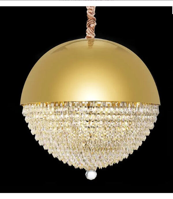 AICO Eclipse LED Light Chandelier w/Gold Dome in Moonlight KI-ECLP201-135 image