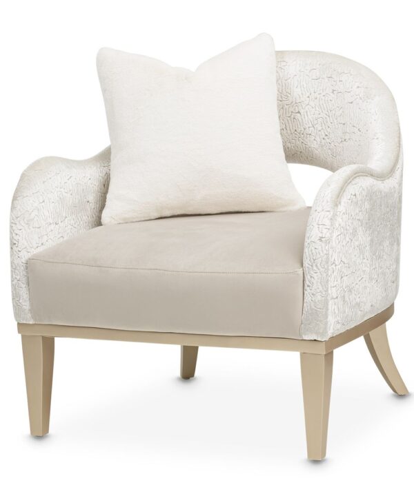 AICO Yvette Accent Chair in Porcini Medium Champagne image