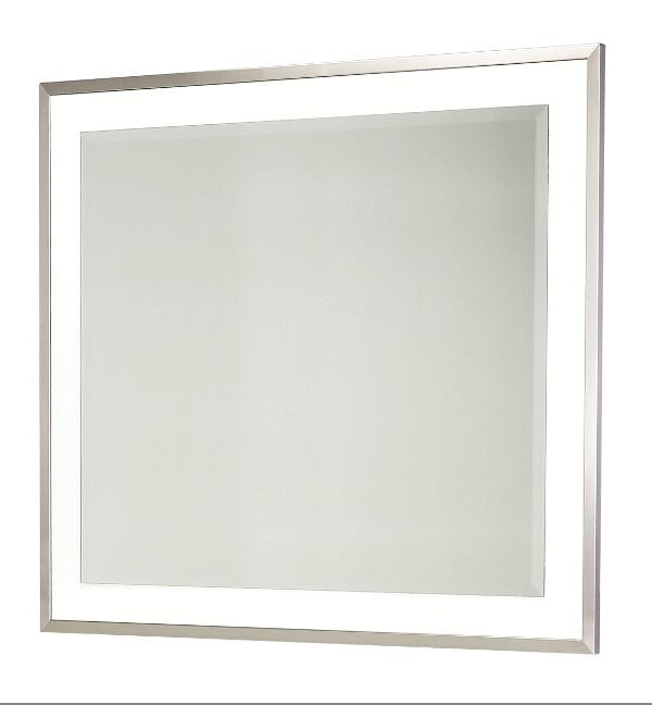 AICO Marquee Wall Mirror in Cloud White image