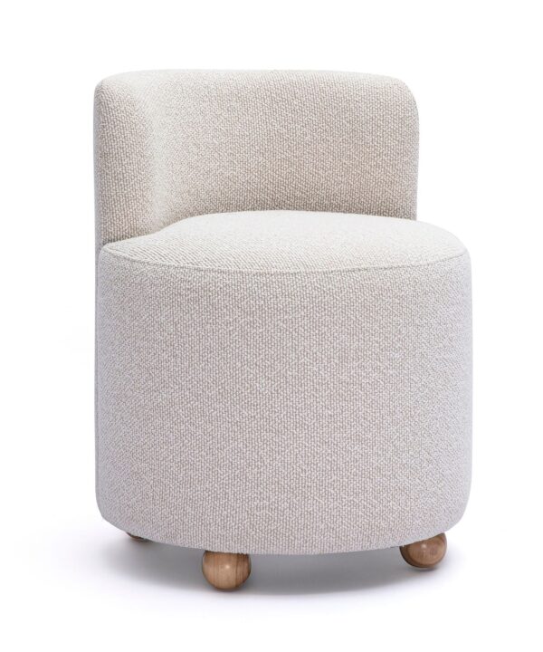Hakuna Cream Performance Boucle Desk Chair - Luxe Home Furnishings (Jersey City, NJ)