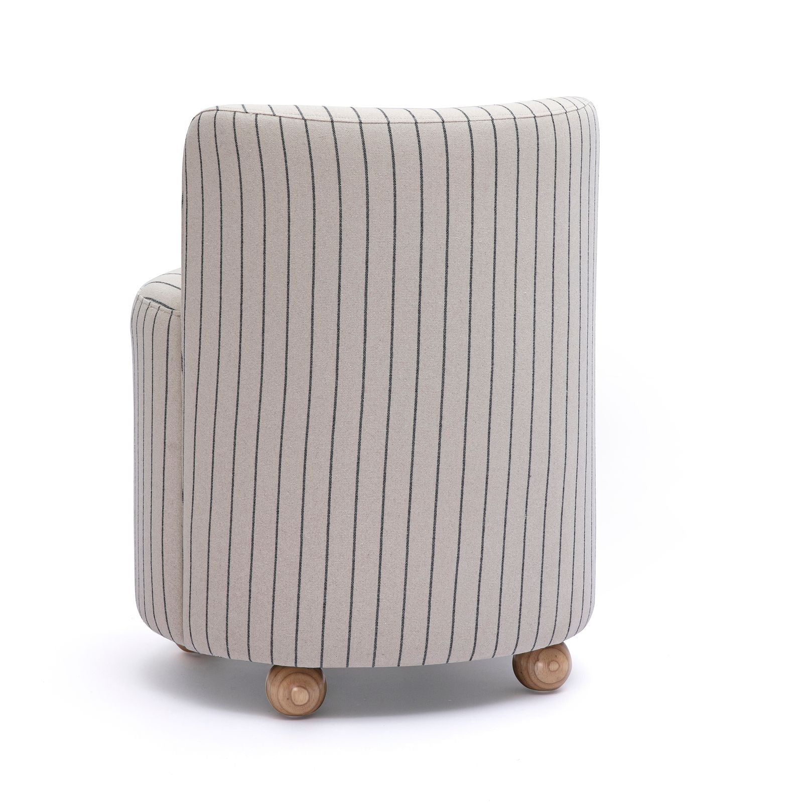 Hakuna Black and White Striped Linen Desk Chair - Luxe Home Furnishings (Jersey City, NJ)