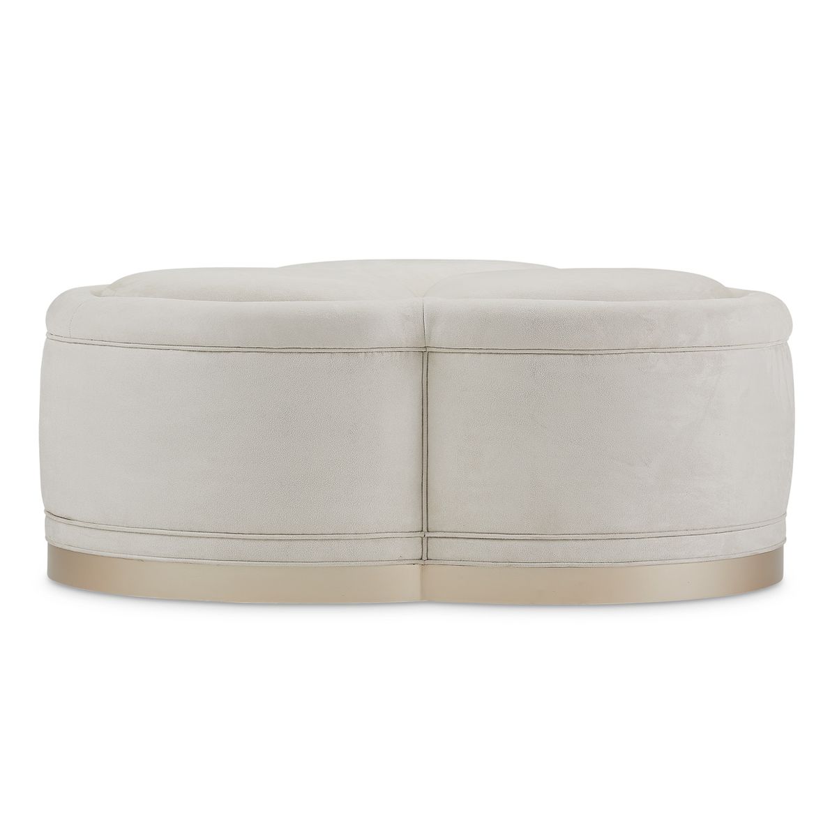 AICO Malibu Crest Cocktail Ottoman in Chardonnay - Luxe Home Furnishings (Jersey City, NJ)