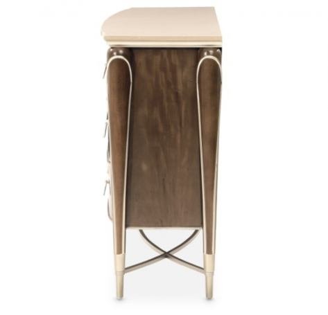 AICO Villa Cherie Dresser in Hazelnut - Luxe Home Furnishings (Jersey City, NJ)