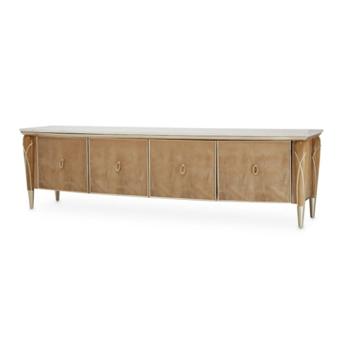 AICO Villa Cherie Media Cabinet in Caramel image