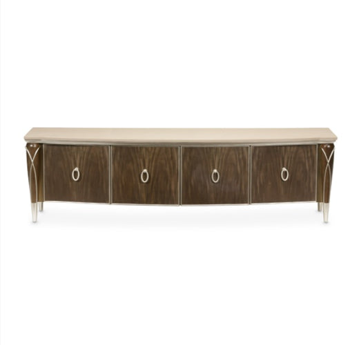 AICO Villa Cherie Media Cabinet in Hazelnut - Luxe Home Furnishings (Jersey City, NJ)