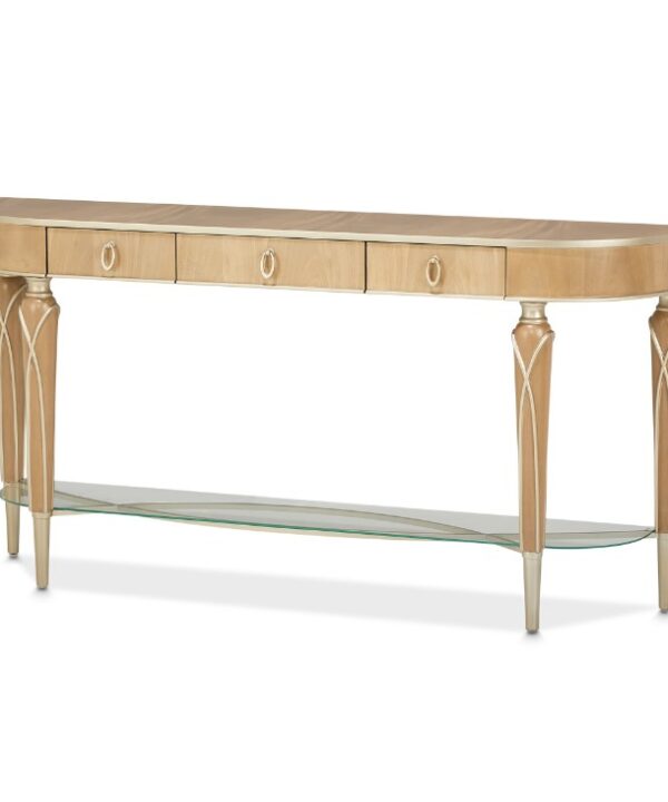 AICO Villa Cherie Console Table in Caramel image