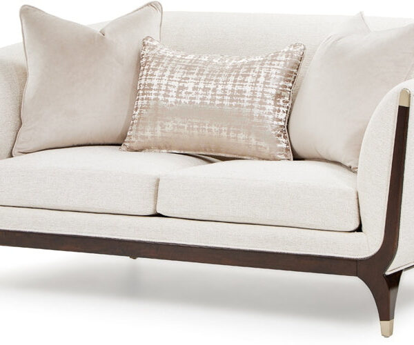AICO Paris Chic Loveseat Cremini in Espresso image