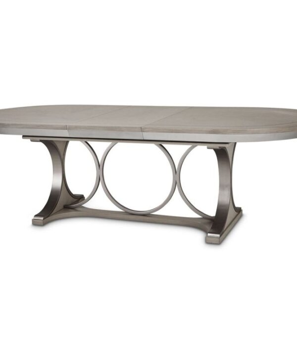 AICO Eclipse Oval Dining Table in Moonlight image