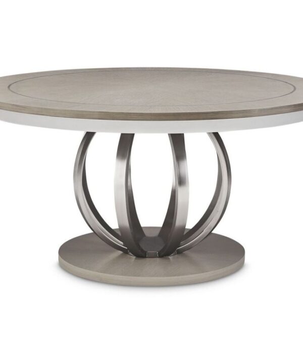AICO Eclipse Round Dining Table in Moonlight image