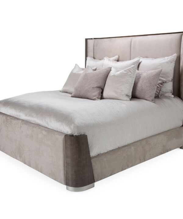 AICO Roxbury Park Cal King Dual-Panel Bed in Slate image