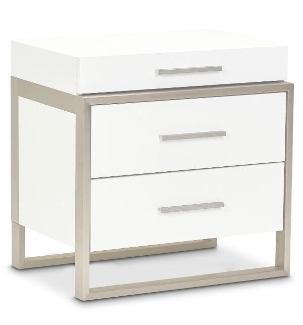 AICO Marquee Nightstand in Cloud White image