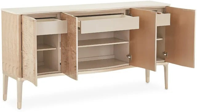 AICO Malibu Crest Sideboard in Blush - Luxe Home Furnishings (Jersey City, NJ)