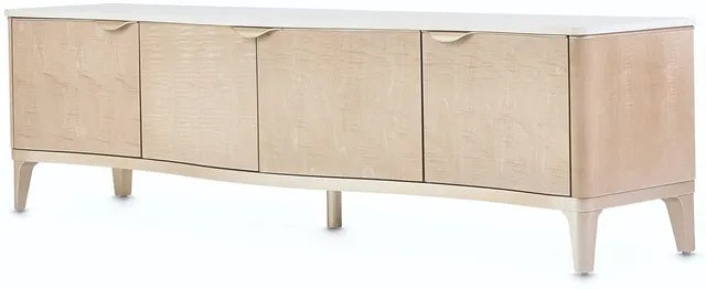 AICO Malibu Crest TV Console in Blush - Luxe Home Furnishings (Jersey City, NJ)