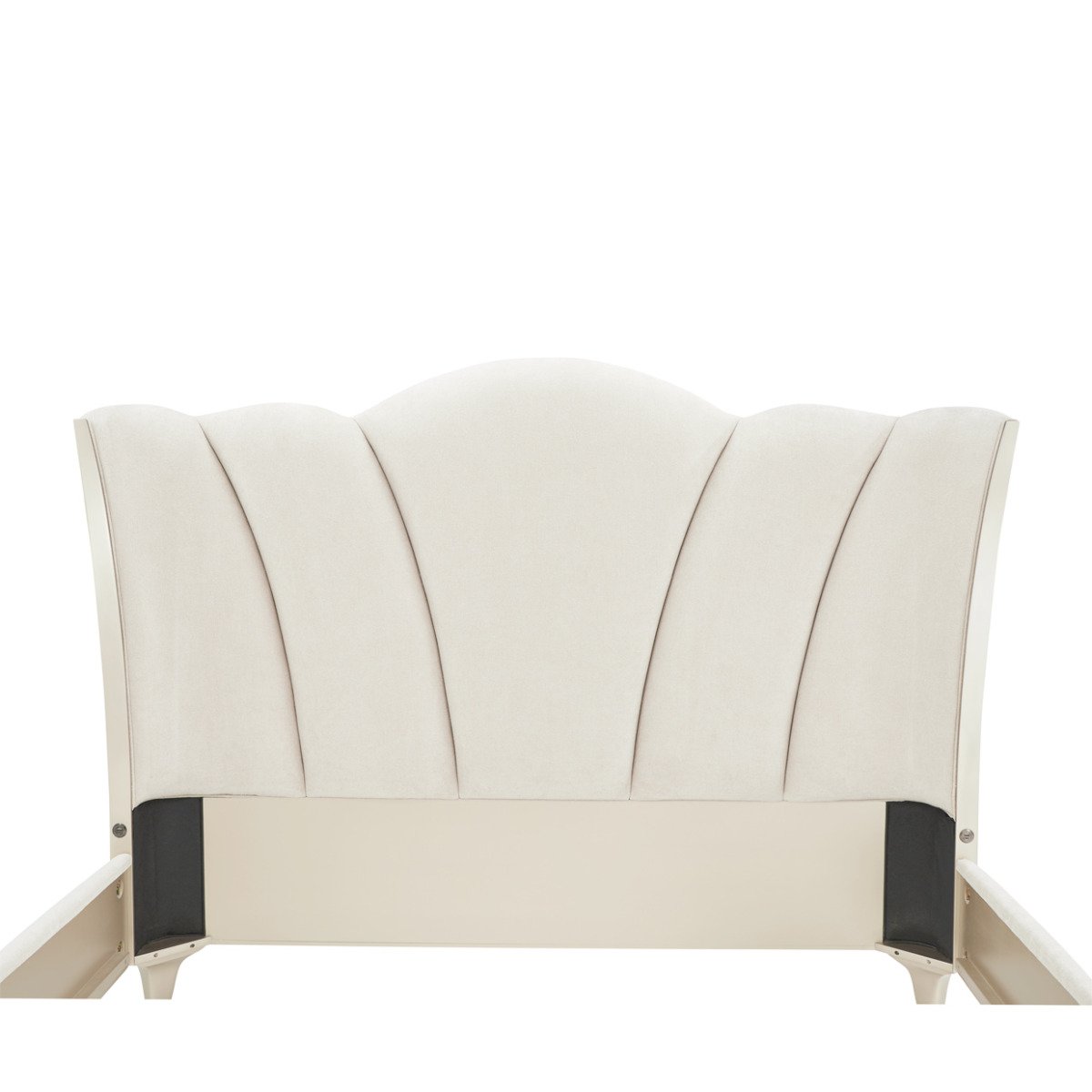 AICO Furniture La Marisia California King Upholstered Platform Bed in Creamy Pearl - Luxe Home Furnishings (Jersey City, NJ)