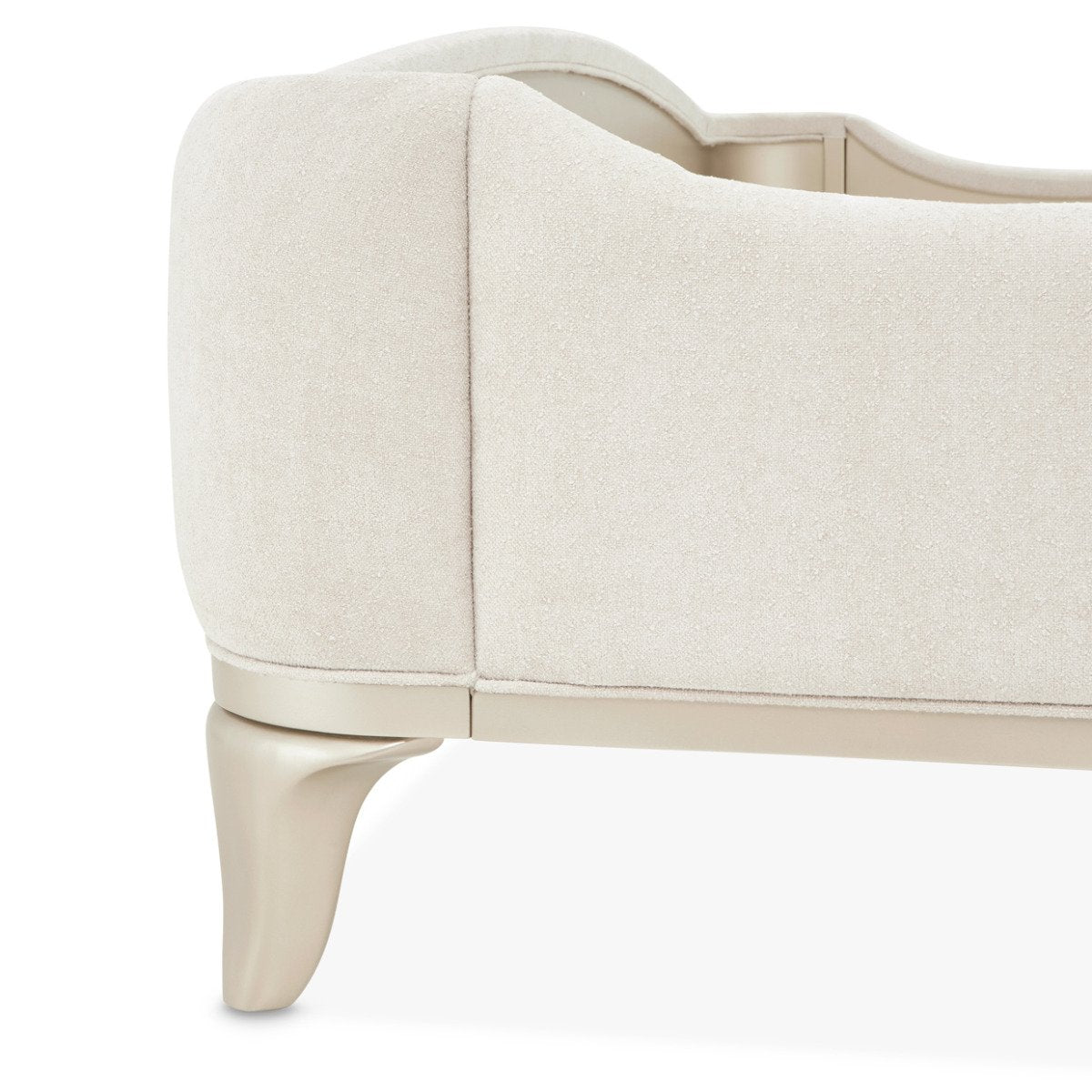 AICO Furniture La Marisia California King Upholstered Platform Bed in Creamy Pearl - Luxe Home Furnishings (Jersey City, NJ)