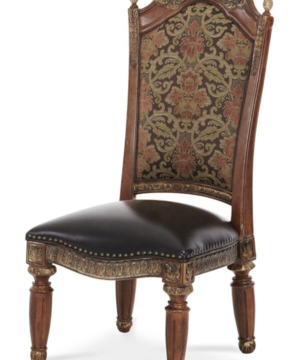 AICO Villa Valencia Side Chair in Classic Chestnut (Set of 2) image